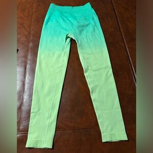 J80 Fit Lemon Lime leggings w/butt scrunch